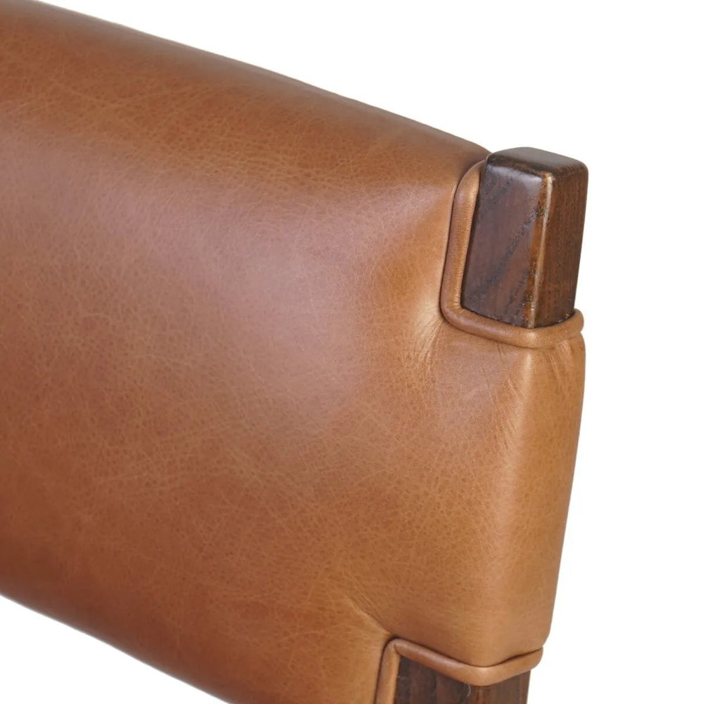 Featuring Tamari Sonoma Chestnut Dining Chair by Four Hands at Amethyst Home. Upgrade your dining experience with the Tamari Sonoma Chestnut Dining Chair. Made with high-quality materials, this chair provides comfortable seating while adding a touch of elegance to your dining room. Its sleek design and sturdy construction make it the perfect addition to any hom. Amethyst Home provides interior design, new home construction design consulting, vintage area rugs, and lighting in the Omaha metro area.