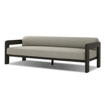 Aluminum frames heavy-proportioned bench-style seat and bolster back cushions, giving this outdoor sofa clean lines and strong visual presence. Cover or store inside during inclement weather or when not in use.As lovers of natural aesthetics at Amethyst, we love the nature inspired Tatiana Outdoor Sofa-86" - Ramiro Ecru. Amethyst Home provides interior design, new home construction design consulting, vintage area rugs, and lighting in the Alpharetta metro area.