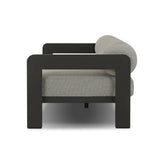 Aluminum frames heavy-proportioned bench-style seat and bolster back cushions, giving this outdoor sofa clean lines and strong visual presence. Cover or store inside during inclement weather or when not in use.As lovers of natural aesthetics at Amethyst, we love the nature inspired Tatiana Outdoor Sofa-86" - Ramiro Ecru. Amethyst Home provides interior design, new home construction design consulting, vintage area rugs, and lighting in the Calabasas metro area.