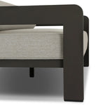 Aluminum frames heavy-proportioned bench-style seat and bolster back cushions, giving this outdoor sofa clean lines and strong visual presence. Cover or store inside during inclement weather or when not in use.As lovers of natural aesthetics at Amethyst, we love the nature inspired Tatiana Outdoor Sofa-86" - Ramiro Ecru. Amethyst Home provides interior design, new home construction design consulting, vintage area rugs, and lighting in the Dallas metro area.