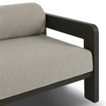 Aluminum frames heavy-proportioned bench-style seat and bolster back cushions, giving this outdoor sofa clean lines and strong visual presence. Cover or store inside during inclement weather or when not in use.As lovers of natural aesthetics at Amethyst, we love the nature inspired Tatiana Outdoor Sofa-86" - Ramiro Ecru. Amethyst Home provides interior design, new home construction design consulting, vintage area rugs, and lighting in the Scottsdale metro area.