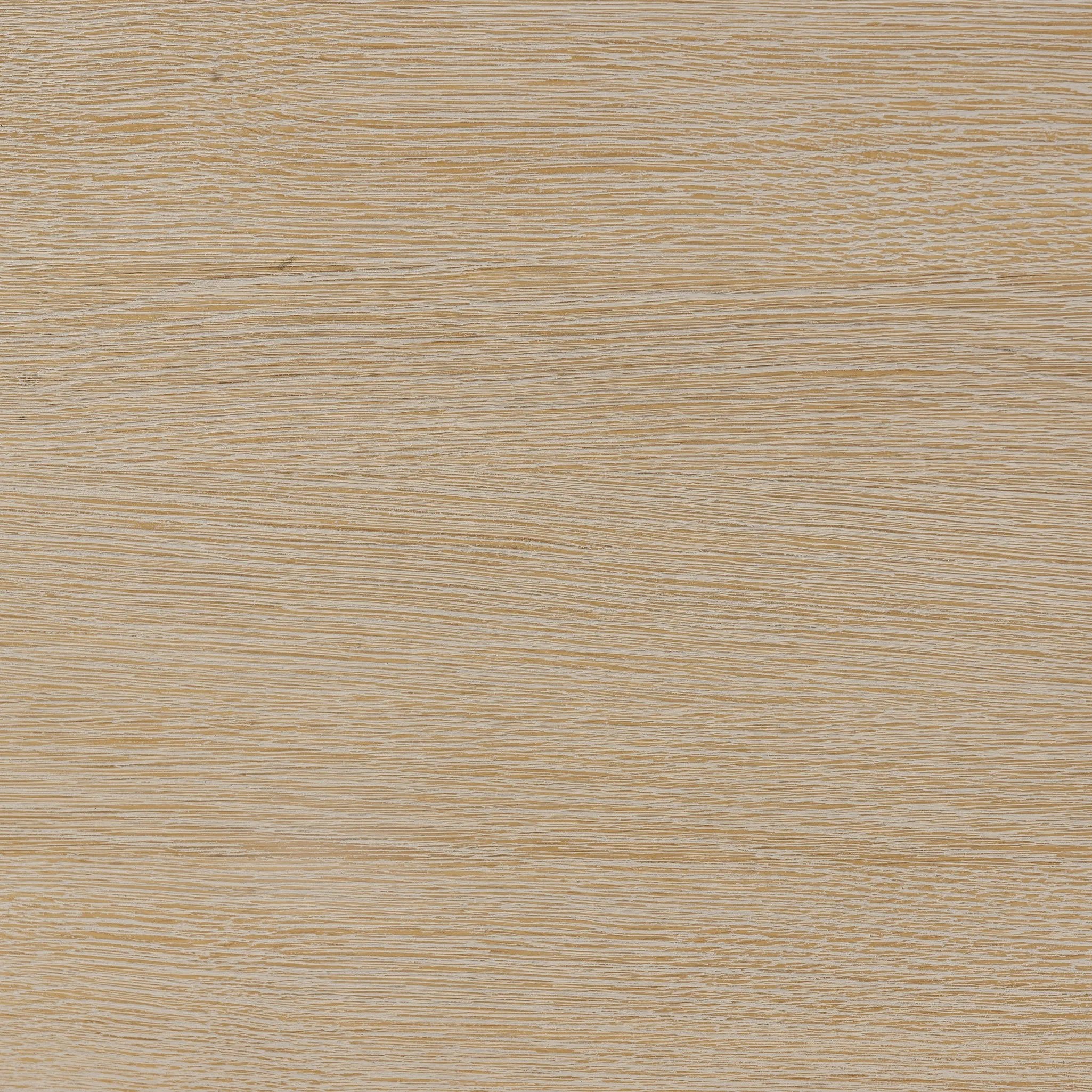 Made from bleached solid oak, a long, open-style console table brings a light, clean look to your living or media room. Lower shelving brings bonus storage and display of media, favorite books and more Amethyst Home provides interior design, new home construction design consulting, vintage area rugs, and lighting in the Tampa metro area.