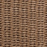 This outdoor dining chair takes on a curved silhouette, crafted from woven faux hyacinth and complemented by a heavily textured boucle cushion. Cover or store inside during inclement weather and when not in use.As lovers of natural materials at Amethyst, we love the designer inspired Thora Outdoor Dining Chair - Vada Cream. Amethyst Home provides interior design, new home construction design consulting, vintage area rugs, and lighting in the Omaha metro area.
