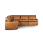 Featuring Tillery Sonoma Butterscotch Power Recliner 5-Piece Sectional by Four Hands at Amethyst Home. A modern take on the traditional recliner sectional. Customize your comfort level with the push of hidden buttons with pieces in our Power Motion collection. Sectional features a slightly higher seat and backrest, low, sleek arms, and a motion footrest. Plu. Amethyst Home provides interior design, new home construction design consulting, vintage area rugs, and lighting in the Monterey metro area.