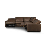 Featuring Tillery Sonoma Coco Power Recliner 5-Piece Sectional by Four Hands at Amethyst Home. Overall Dimensions: 108.00"w x 108.00"d x 37.00"hWeight : 460.10 lbsMaterials: Top Grain Leather, 100% Polyester Fiber. Amethyst Home provides interior design, new home construction design consulting, vintage area rugs, and lighting in the Tampa metro area.
