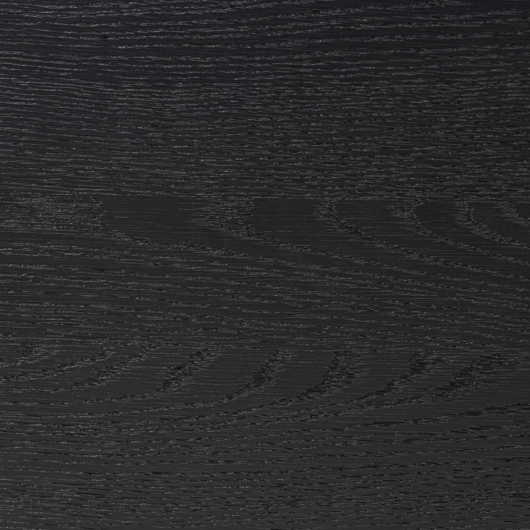 Infuse your collection with timeless midcentury design. Crafted from oak and parawood, a two-drawer nightstand is finished in a matte black, with simple brass hardware Amethyst Home provides interior design, new home construction design consulting, vintage area rugs, and lighting in the Portland metro area.