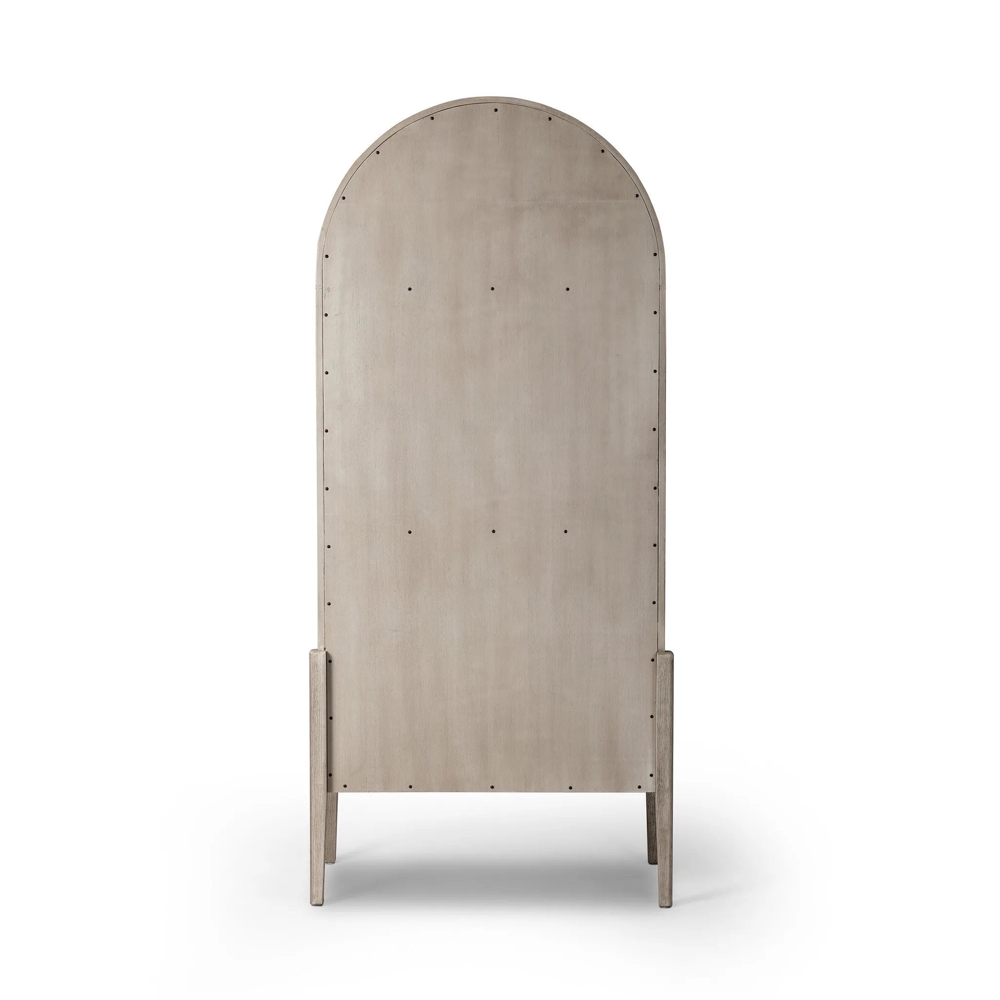 Featuring Tolle Rustic White Solid Panel Door Cabinet by Four Hands at Amethyst Home. Store it in style. Beautifully shaped cabinetry of rustic white solid oak features spacious interior shelving and recessed wood panel doors, ready for storing your treasures.Overall Dimensions: 38.00"w x 19.00"d x 84.00"hWeight : 169.75 lbsMaterials: Solid Oak, Oak Veneer. Amethyst Home provides interior design, new home construction design consulting, vintage area rugs, and lighting in the Boston metro area.