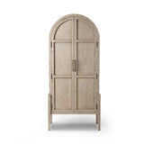 Featuring Tolle Rustic White Solid Panel Door Cabinet by Four Hands at Amethyst Home. Store it in style. Beautifully shaped cabinetry of rustic white solid oak features spacious interior shelving and recessed wood panel doors, ready for storing your treasures.Overall Dimensions: 38.00"w x 19.00"d x 84.00"hWeight : 169.75 lbsMaterials: Solid Oak, Oak Venee. Amethyst Home provides interior design, new home construction design consulting, vintage area rugs, and lighting in the Los Angeles metro area.