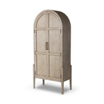 Featuring Tolle Rustic White Solid Panel Door Cabinet by Four Hands at Amethyst Home. Store it in style. Beautifully shaped cabinetry of rustic white solid oak features spacious interior shelving and recessed wood panel doors, ready for storing your treasures.Overall Dimensions: 38.00"w x 19.00"d x 84.00"hWeight : 169.75 lbsMaterials: Solid Oak, Oak Veneer. Amethyst Home provides interior design, new home construction design consulting, vintage area rugs, and lighting in the Seattle metro area.