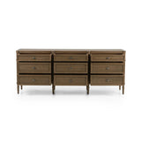 Made from toasted oak with slim legs, nine drawers bring antique European vibes to modern bedroom styling. This item has been modified to comply with the STURDY Act. See a full list of modified products and data changes in the “STURDY Act” file in the Downloads section below Amethyst Home provides interior design, new home construction design consulting, vintage area rugs, and lighting in the Des Moines metro area.