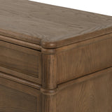 Made from toasted oak with slim legs, nine drawers bring antique European vibes to modern bedroom styling. This item has been modified to comply with the STURDY Act. See a full list of modified products and data changes in the “STURDY Act” file in the Downloads section below Amethyst Home provides interior design, new home construction design consulting, vintage area rugs, and lighting in the Seattle metro area.