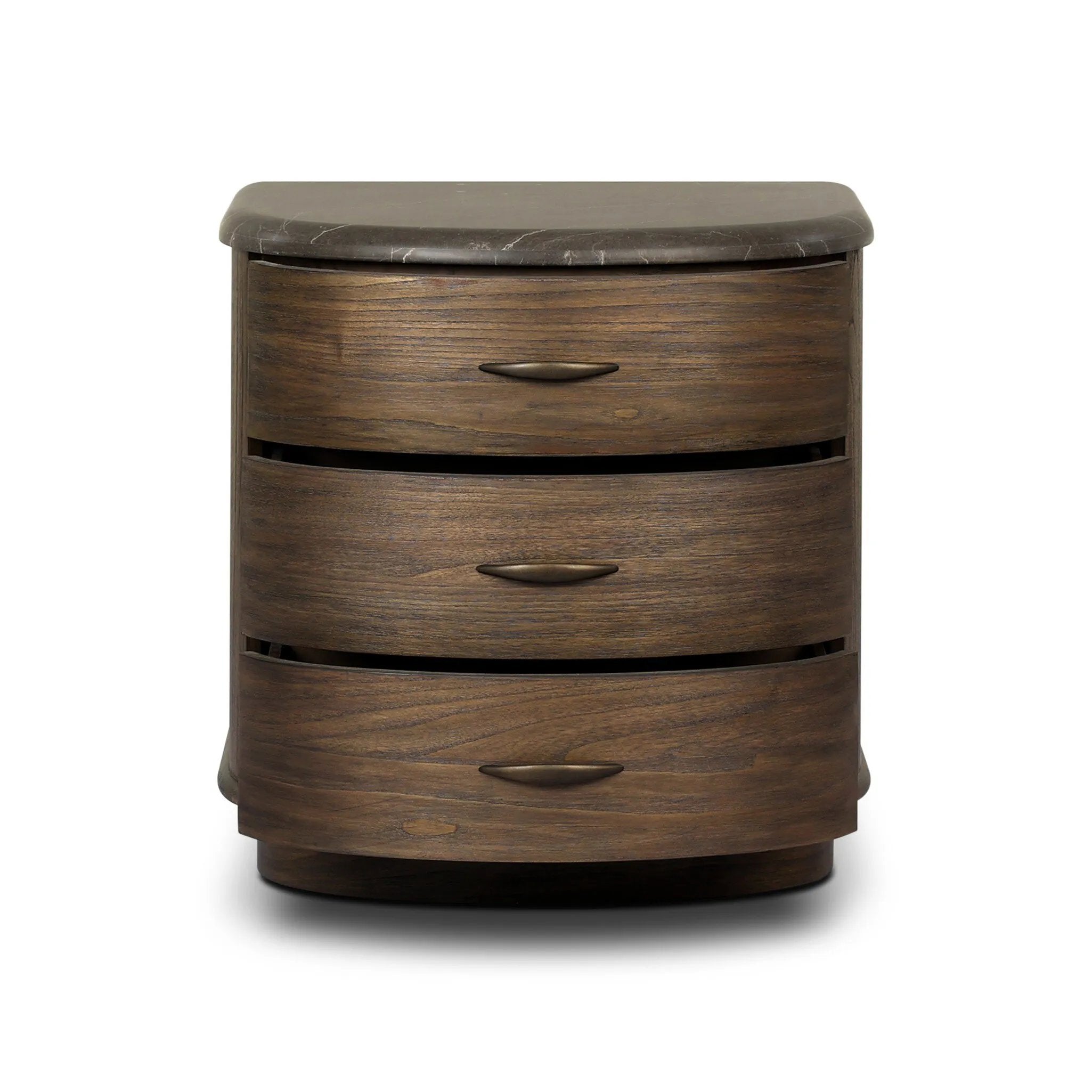 Mixed materials define this Art Deco-inspired nightstand. Vein-rich marble in a warm cofffee color tops a sungkai case for a timeless yet modern look.As enthusiasts of luxe style at Amethyst, we love the warm modern inspired Tovae Nightstand - Honed Coffee Marble. Amethyst Home provides interior design, new home construction design consulting, vintage area rugs, and lighting in the Park City metro area.