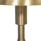 Inspired by 1920s banker lights, a brass-finished metal lamp brightens any workspace or tabletop with a warm glow. A stepped base and thick post add presence Amethyst Home provides interior design, new home construction design consulting, vintage area rugs, and lighting in the Nashville metro area.