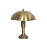 Inspired by 1920s banker lights, a brass-finished metal lamp brightens any workspace or tabletop with a warm glow. A stepped base and thick post add presence Amethyst Home provides interior design, new home construction design consulting, vintage area rugs, and lighting in the Scottsdale metro area.