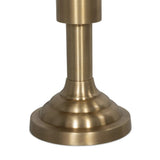 Inspired by 1920s banker lights, a brass-finished metal lamp brightens any workspace or tabletop with a warm glow. A stepped base and thick post add presence Amethyst Home provides interior design, new home construction design consulting, vintage area rugs, and lighting in the Tampa metro area.