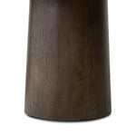 Featuring Valen Rustic Brown Oak Veneer Dining Table by Four Hands at Amethyst Home. Smooth and shapely with heavy proportions, exaggerated cylinder legs pair with a softened pill-shaped top, with subtly arched sides. Made from oak veneer with a rustic brown finish, for a warm, welcoming look.Overall Dimensions: 108.00"w x 45.00"d x 30.00"hWeight : 254.63 l. Amethyst Home provides interior design, new home construction design consulting, vintage area rugs, and lighting in the Nashville metro area.