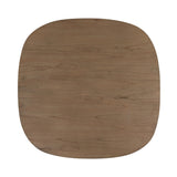 Center your dining space with a beautifully simple style inspired by soft Brutalism. Made from solid mindi with a light, sandy finish, this monolithic piece features a unique "squircle" tabletop, with flowing curves on its edges. A substantial plinth base is rotated to a 45-degree angle to highlight this piece's playful shaping Amethyst Home provides interior design, new home construction design consulting, vintage area rugs, and lighting in the Winter Garden metro area.