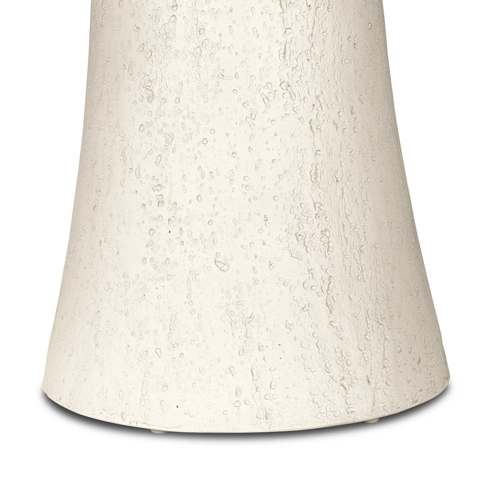 Textured ivory concrete finishes this pedestal-style outdoor dining table, with a subtly sculpted, tulip-shaped base bringing visual depth to any space. Cover or store indoors when not in use or during inclement weather.As fans of natural design at Amethyst, we love the designer inspired Varda Outdoor Dining Table 48". Amethyst Home provides interior design, new home construction design consulting, vintage area rugs, and lighting in the Dallas metro area.