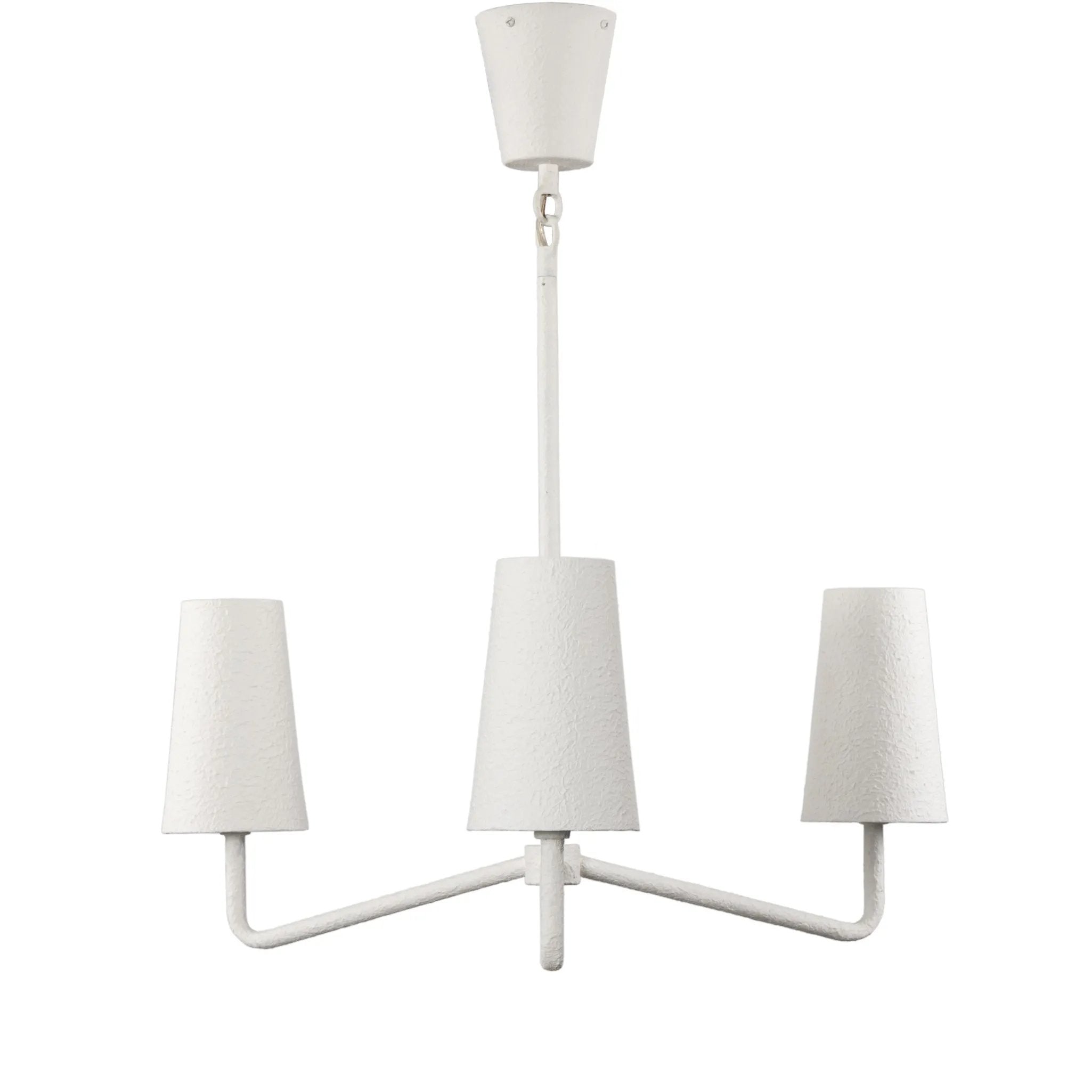 Featuring Vincennes Matte White Plaster Chandelier by Four Hands at Amethyst Home. French inspiration and a smaller scale makes this diffused-light chandelier ideal for a dining table or breakfast nook. Made from white-finished matte plaster for a fresh, light look. Can be suspended from a slanted ceiling.Overall Dimensions: 31.00"w x 31.00"d x 12.00"hWeight :. Amethyst Home provides interior design, new home construction design consulting, vintage area rugs, and lighting in the Austin metro area.