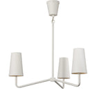 Featuring Vincennes Matte White Plaster Chandelier by Four Hands at Amethyst Home. French inspiration and a smaller scale makes this diffused-light chandelier ideal for a dining table or breakfast nook. Made from white-finished matte plaster for a fresh, light look. Can be suspended from a slanted ceiling.Overall Dimensions: 31.00"w x 31.00"d x 12.00"hWe. Amethyst Home provides interior design, new home construction design consulting, vintage area rugs, and lighting in the Laguna Beach metro area.