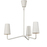 Featuring Vincennes Matte White Plaster Chandelier by Four Hands at Amethyst Home. French inspiration and a smaller scale makes this diffused-light chandelier ideal for a dining table or breakfast nook. Made from white-finished matte plaster for a fresh, light look. Can be suspended from a slanted ceiling.Overall Dimensions: 31.00"w x 31.00"d x 12.00"hWe. Amethyst Home provides interior design, new home construction design consulting, vintage area rugs, and lighting in the Laguna Beach metro area.