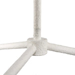 Featuring Vincennes Matte White Plaster Chandelier by Four Hands at Amethyst Home. French inspiration and a smaller scale makes this diffused-light chandelier ideal for a dining table or breakfast nook. Made from white-finished matte plaster for a fresh, light look. Can be suspended from a slanted ceiling.Overall Dimensions: 31.00"w x 31.00"d x 12.00"hW. Amethyst Home provides interior design, new home construction design consulting, vintage area rugs, and lighting in the Newport Beach metro area.