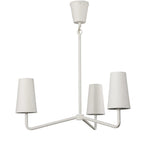 Featuring Vincennes Matte White Plaster Chandelier by Four Hands at Amethyst Home. French inspiration and a smaller scale makes this diffused-light chandelier ideal for a dining table or breakfast nook. Made from white-finished matte plaster for a fresh, light look. Can be suspended from a slanted ceiling.Overall Dimensions: 31.00"w x 31.00"d x 12.00"hWeight . Amethyst Home provides interior design, new home construction design consulting, vintage area rugs, and lighting in the Seattle metro area.