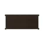 Lacquered cabinets make for evocative storage with their everlasting glossy finish. Great for small spaces, this sideboard with interior shelves features worn black oak doors for balance and contrast Amethyst Home provides interior design, new home construction design consulting, vintage area rugs, and lighting in the Laguna Beach metro area.