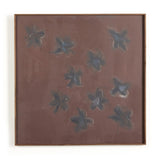 Featuring Vintage Rustic Walnut Floater by Jamie Beckwith by Four Hands at Amethyst Home. Nashville-based artist Jamie Beckwith creates contemporary pieces inspired by nature, travel and architecture. With a focus on the repetition of patterns and shapes, Beckwith favors acrylic paint and graphite for her layer-rich works. Handmade in Austin, Texas.24". Amethyst Home provides interior design, new home construction design consulting, vintage area rugs, and lighting in the Salt Lake City metro area.