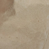 A sphere-shaped base of amber cast glass supports slim, black-finished iron piping and a tray-style tabletop that's perfectly sized to keep your favorite book or nightcap within reach Amethyst Home provides interior design, new home construction design consulting, vintage area rugs, and lighting in the Seattle metro area.