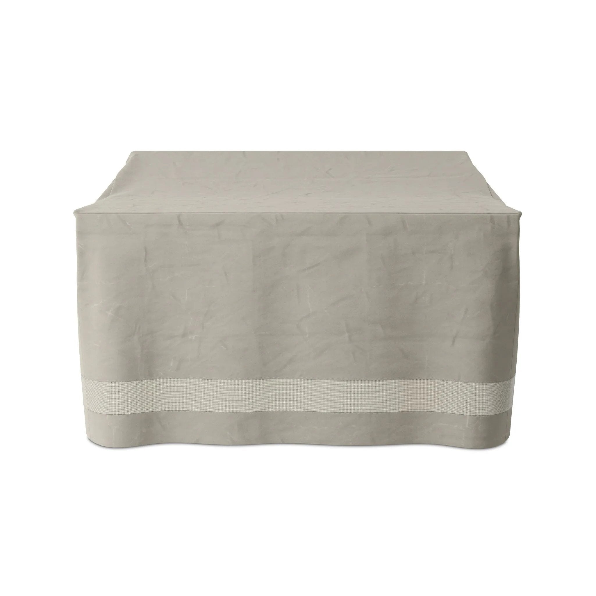 Outdoor furniture protection for all seasons. It's recommended to keep the bottom from touching the ground, and if the cover is taller than the furniture piece, add a pillow or object underneath to help ventilate. Storage bag included. Amethyst Home provides interior design, new home construction design consulting, vintage area rugs, and lighting in the Boston metro area.