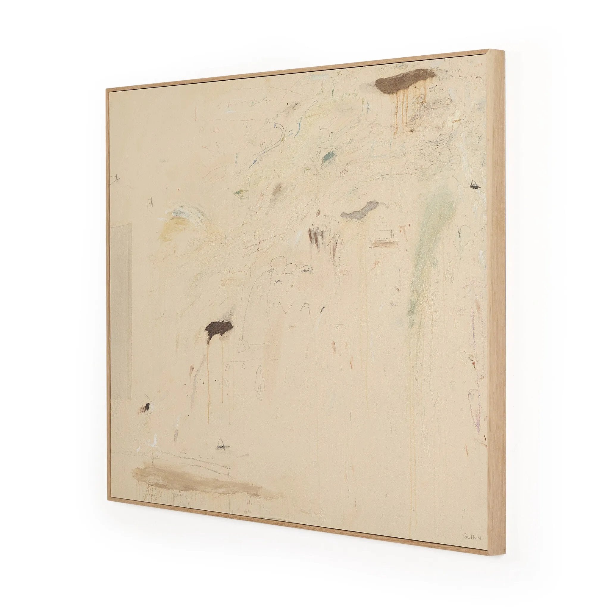 Based in Austin, Texas, abstract-expressionist painter Tyler Guinn looks to texture and organic sensibility to shape his wide variety of works, from geometric pieces and flowing landscapes to mark making and automatic writing. Handmade in Austin, Texas Amethyst Home provides interior design, new home construction design consulting, vintage area rugs, and lighting in the Portland metro area.