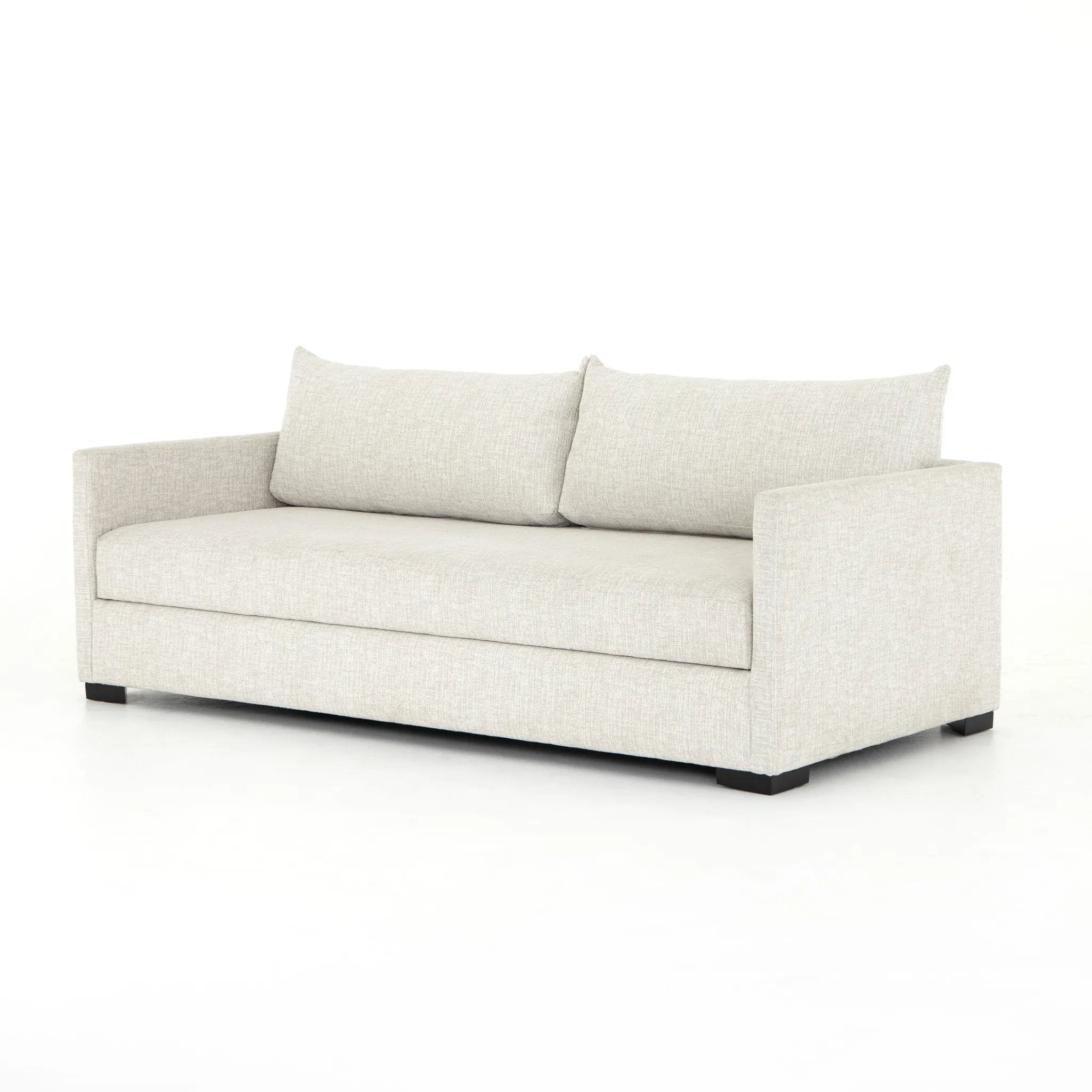 A simple, stylish silhouette redefines the classic sofa bed. With knife-edge pillows and high-performance upholstery, a discr