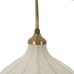 Slim and curved, a swan-neck arm supports a bell-shaped linen shade with brass boning, updating a traditional lighting look. This plug-in sconce design brings warm illumination to any space while discreet cord management keeps the look polished. Ideal for crafting warm, inviting reading corners or bedside ambiance Amethyst Home provides interior design, new home construction design consulting, vintage area rugs, and lighting in the Des Moines metro area.