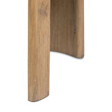 Striking from every view. This statement-making chair combines beautiful natural oak in tripod form with high-performance fabric. The cantilever design, with a wide plank back and sloping arms, form an eye-catching silhouette for the floating seat and overflowing back cushion. Amethyst Home provides interior design, new home construction design consulting, vintage area rugs, and lighting in the Charlotte metro area.