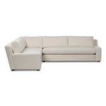 Featuring Yelena Crypton Nomad Snow 3-Piece Sectional by Four Hands at Amethyst Home. Add a touch of modern sophistication to your space with the streamlined silhouette and dramatic side profile of this track arm sectional. Subtle tapering along the side adds visual interest, while the bench-style seating invites relaxation. Extra plush foam cushions and S-spri. Amethyst Home provides interior design, new home construction design consulting, vintage area rugs, and lighting in the Miami metro area.