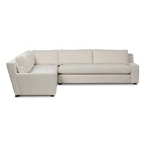Featuring Yelena Crypton Nomad Snow 3-Piece Sectional by Four Hands at Amethyst Home. Add a touch of modern sophistication to your space with the streamlined silhouette and dramatic side profile of this track arm sectional. Subtle tapering along the side adds visual interest, while the bench-style seating invites relaxation. Extra plush foam cushions and S-spri. Amethyst Home provides interior design, new home construction design consulting, vintage area rugs, and lighting in the Miami metro area.