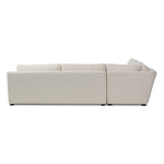 Featuring Yelena Crypton Nomad Snow 3-Piece Sectional by Four Hands at Amethyst Home. Add a touch of modern sophistication to your space with the streamlined silhouette and dramatic side profile of this track arm sectional. Subtle tapering along the side adds visual interest, while the bench-style seating invites relaxation. Extra plush foam cushions and S-spri. Amethyst Home provides interior design, new home construction design consulting, vintage area rugs, and lighting in the Omaha metro area.
