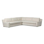 Featuring Yelena Crypton Nomad Snow 3-Piece Sectional by Four Hands at Amethyst Home. Add a touch of modern sophistication to your space with the streamlined silhouette and dramatic side profile of this track arm sectional. Subtle tapering along the side adds visual interest, while the bench-style seating invites relaxation. Extra plush foam cushions and S. Amethyst Home provides interior design, new home construction design consulting, vintage area rugs, and lighting in the Scottsdale metro area.