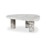 Shape and material share the spotlight in this large, tripod-style onyx coffee table. Turned, pillar legs and dramatic natural veining offer a look of movement. Option to pair with smaller matching table for a nested look Amethyst Home provides interior design, new home construction design consulting, vintage area rugs, and lighting in the Washington metro area.