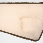 Featuring Fumar 21" Asymmetrical Flush Mount Ridged Tombac by Visual Comfort at Amethyst Home. Fumar 21" Asymmetrical Flush Mount in Ridged Tombac with Alabaster
Overall Dimensions: 21" L x 21" W x 4.5" H
Weight : 24 lbs.. Amethyst Home provides interior design, new construction, custom furniture, and area rugs in the Nashville metro area