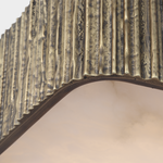 Featuring Fumar 21" Asymmetrical Flush Mount Ridged Tombac by Visual Comfort at Amethyst Home. Fumar 21" Asymmetrical Flush Mount in Ridged Tombac with Alabaster
Overall Dimensions: 21" L x 21" W x 4.5" H
Weight : 24 lbs.. Amethyst Home provides interior design, new construction, custom furniture, and area rugs in the Tampa metro area