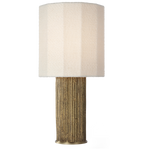 Featuring Fumar 24" Table Lamp Ridged Tombac by Visual Comfort at Amethyst Home. Fumar 24" Table Lamp in Ridged Tombac with Bouclé Shade
Overall Dimensions: 11" L x 11" W x 23.5" HWeight : 14 lbs.. Amethyst Home provides interior design, new construction, custom furniture, and area rugs in the Kansas City metro area