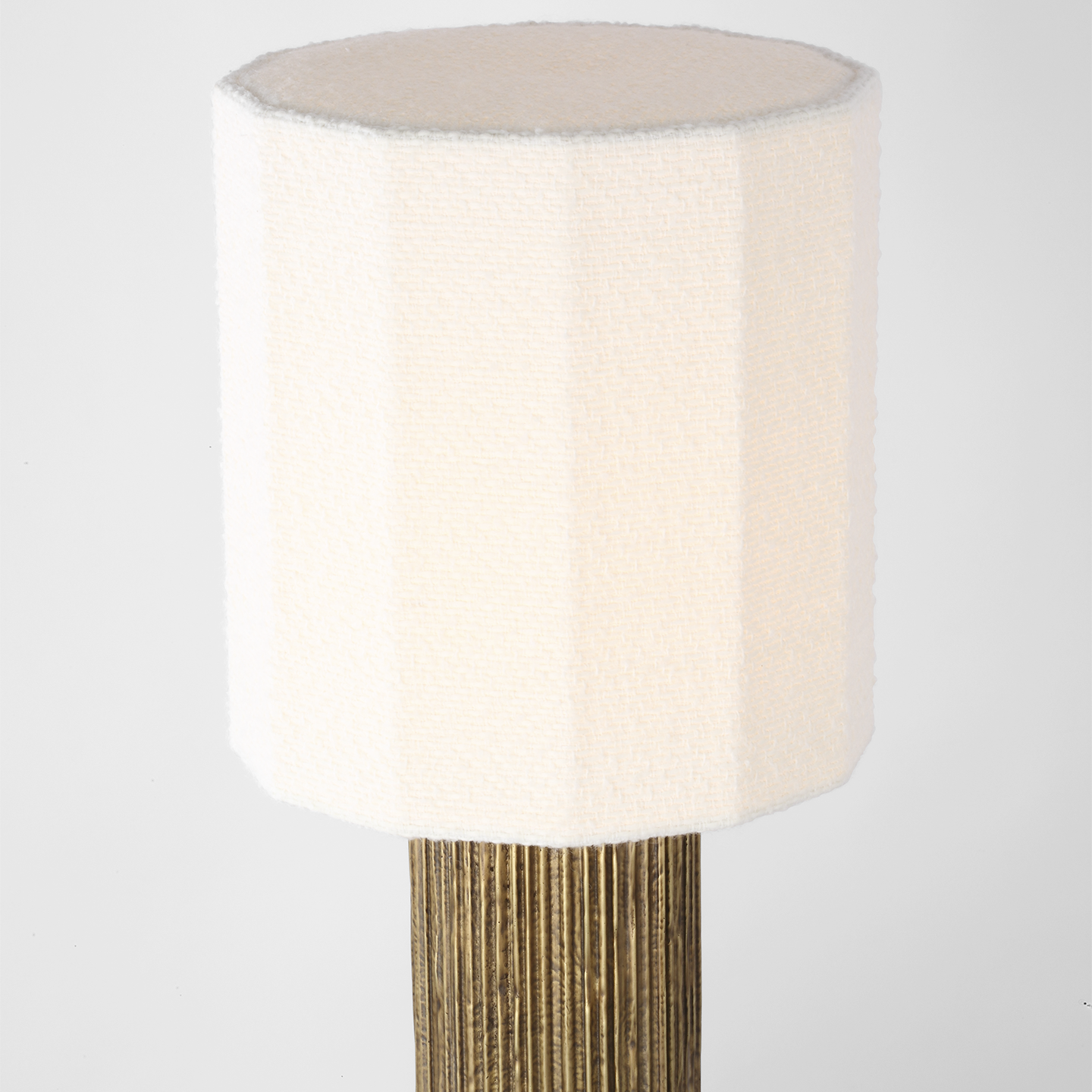 Featuring Fumar 24" Table Lamp Ridged Tombac by Visual Comfort at Amethyst Home. Fumar 24" Table Lamp in Ridged Tombac with Bouclé Shade
Overall Dimensions: 11" L x 11" W x 23.5" HWeight : 14 lbs.. Amethyst Home provides interior design, new construction, custom furniture, and area rugs in the Nashville metro area