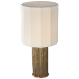 Featuring Fumar 24" Table Lamp Ridged Tombac by Visual Comfort at Amethyst Home. Fumar 24" Table Lamp in Ridged Tombac with Bouclé Shade
Overall Dimensions: 11" L x 11" W x 23.5" HWeight : 14 lbs.. Amethyst Home provides interior design, new construction, custom furniture, and area rugs in the Salt Lake City metro area