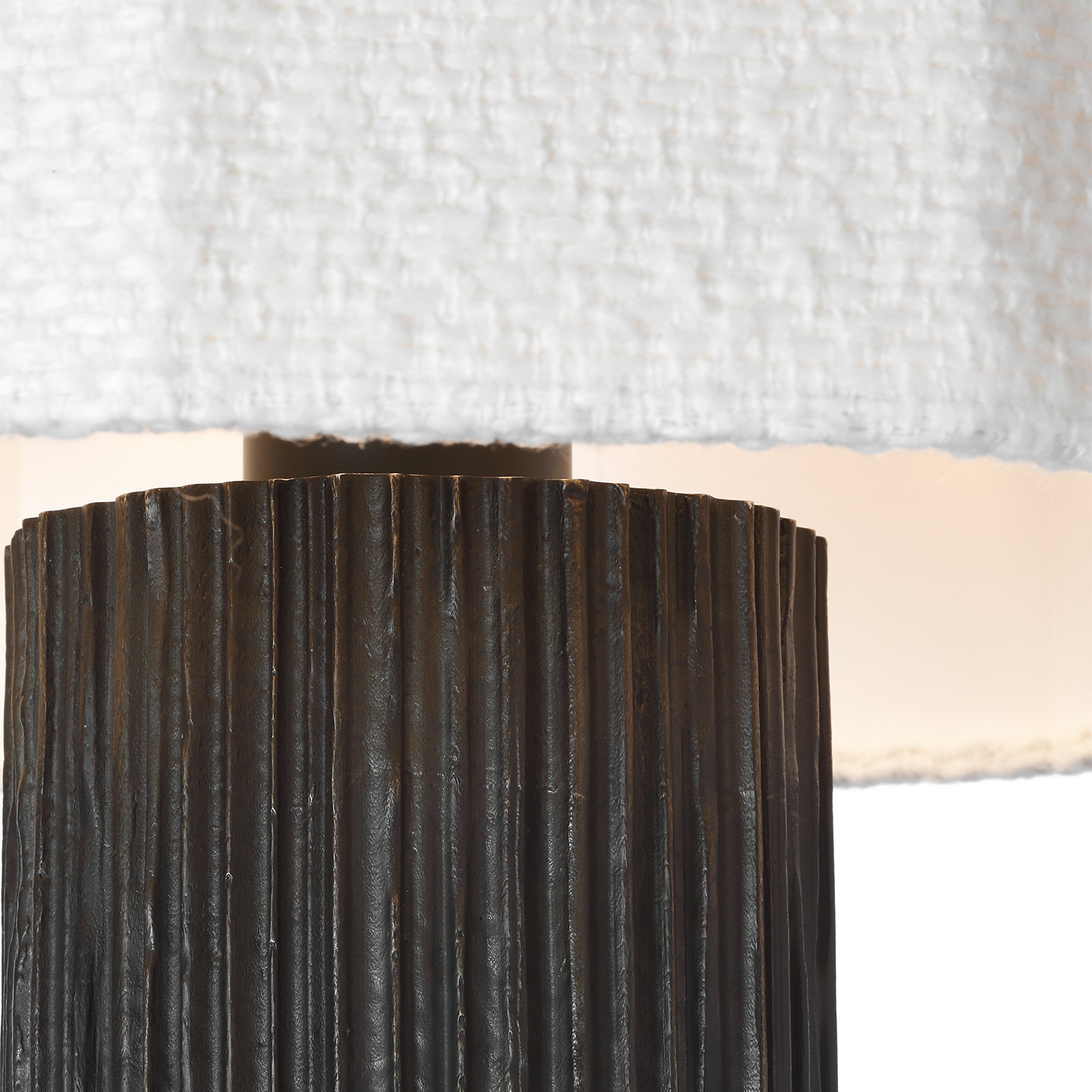Featuring Fumar 29" Table Lamp Ridged Carbon by Visual Comfort at Amethyst Home. Fumar 29" Table Lamp in Ridged Carbon with Bouclé Shade
Overall Dimensions: 13.5" L x 13.5" W x 29" HWeight : 19 lbs.. Amethyst Home provides interior design, new construction, custom furniture, and area rugs in the Park City metro area