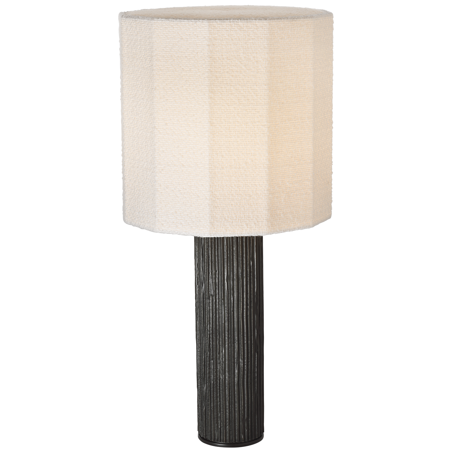 Featuring Fumar 29" Table Lamp Ridged Carbon by Visual Comfort at Amethyst Home. Fumar 29" Table Lamp in Ridged Carbon with Bouclé Shade
Overall Dimensions: 13.5" L x 13.5" W x 29" HWeight : 19 lbs.. Amethyst Home provides interior design, new construction, custom furniture, and area rugs in the Tampa metro area