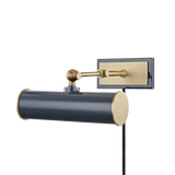 Holly Plug-In Sconce - Aged Brass/Navy | shipping 04/07/2026