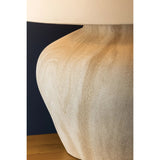 The Allards table lamp draws inspiration from traditional pottery and the beauty of artisan glazing. Its ceramic, urn-like silhouette is finished in Watercolor Sand with a painterly application that lends movement to the surface. Amethyst Home provides interior design, new home construction design consulting, vintage area rugs, and lighting in the Newport Beach metro area.
