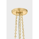 The traditional silhouette of the Awosting pendant receives a fashionable update with jewelry-inspired details. Blown from opal matte glass, the shade’s softened edges evoke a sense of calm, organic beauty. As light passes through the oculus, the lace-like metalwork becomes more noticeable. Amethyst Home provides interior design, new home construction design consulting, vintage area rugs, and lighting in the Boston metro area.